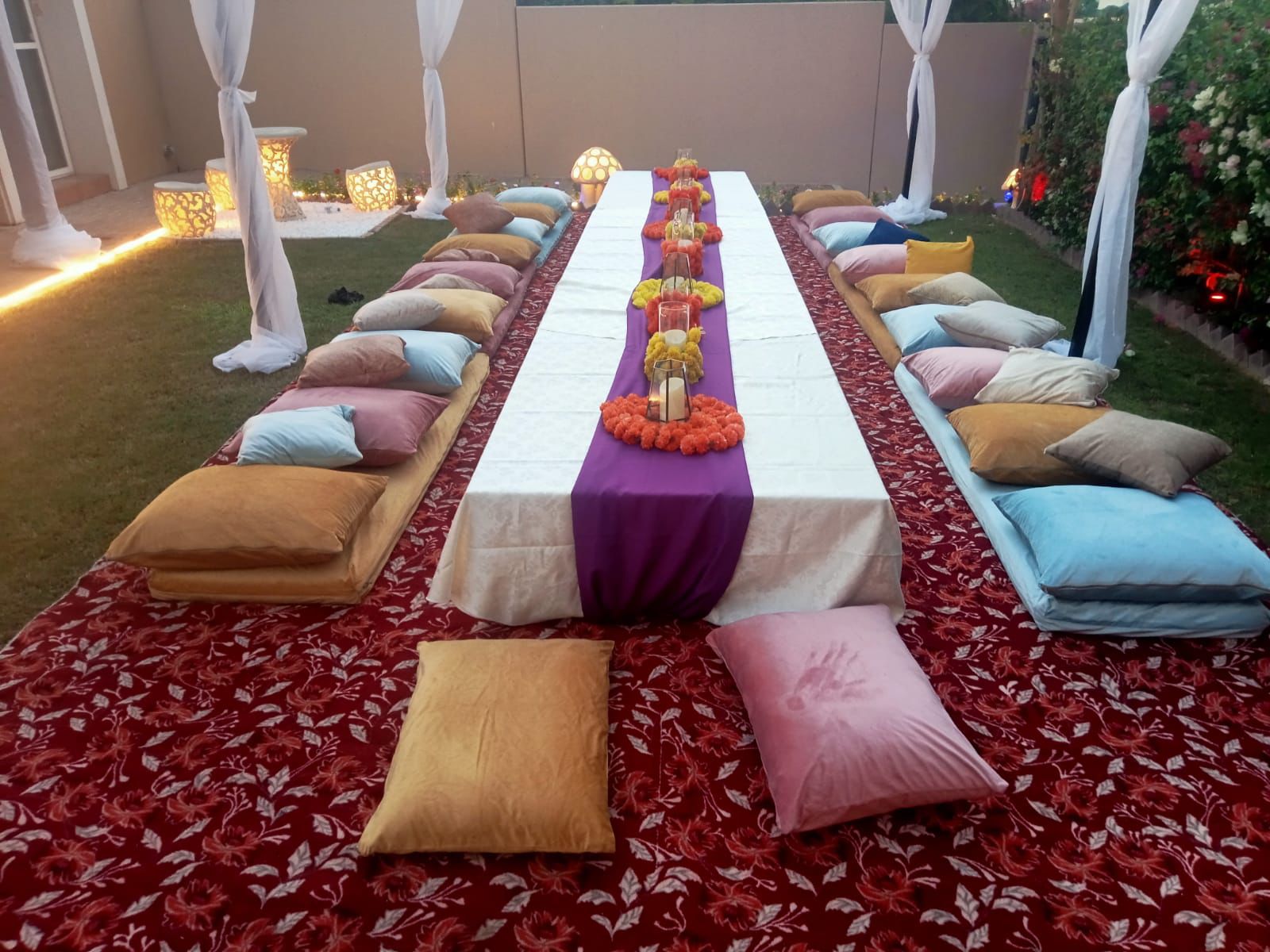 Majlis dining venue layout